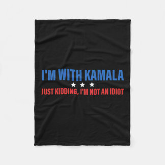 Ik maak met Kamala een grapje over President Kamal Fleece Deken