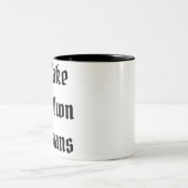 Ik maak mijn eigen mensen tweekleurige koffiemok (Center)