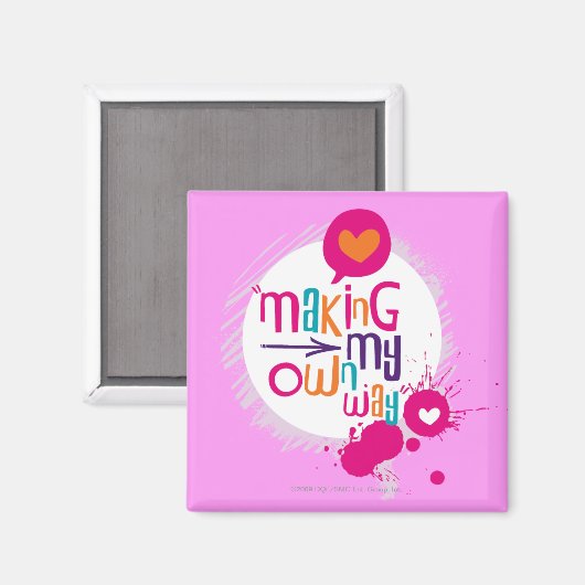 Ik maak mijn eigen weg magneet (Voorkant / Achterkant)