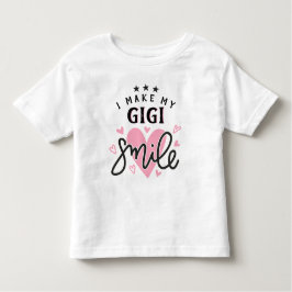 Ik maak mijn GiGi-glimlach met hart Kinder Shirts