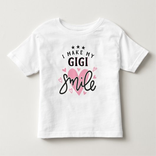 Ik maak mijn GiGi-glimlach met hart Kinder Shirts (Voorkant)