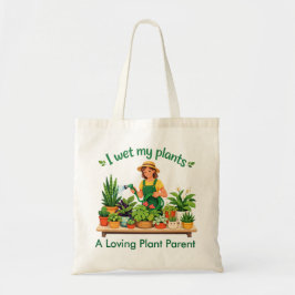 Ik maak mijn planten nat Gepersonaliseerde boodsch Tote Bag