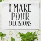 Ik maak moedige beslissingen theedoek (Gevouwen)