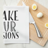 Ik maak moedige beslissingen theedoek (Quarter Fold)