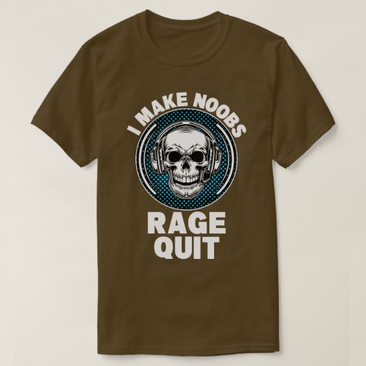 Ik maak Noobs Rage-stop T-shirt (Design voorkant)