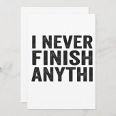 Ik Maak Nooit Iets Lolligs Af Adhd Mentale Gezondh Kaart (Voorkant / Achterkant)