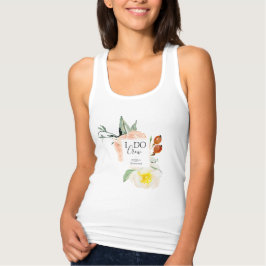 Ik maak pasteurtje-Floral-Bridal-partij Tanktop