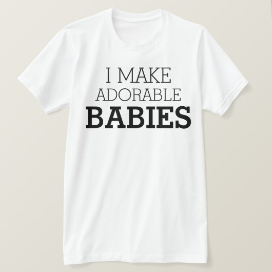 Ik maak schattige baby's t-shirt (Design voorkant)