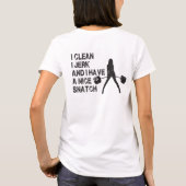 Ik maak schoon, ik heb een mooie natch. t-shirt (Achterkant)