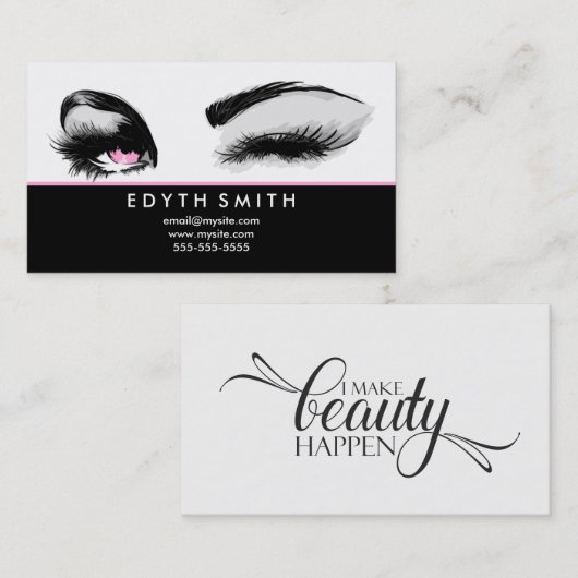 Ik maak schoonheid. visitekaartje (Voorkant / Achterkant)