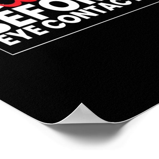 Ik maak Shocontact Sneaker Sneakers Shoe Poster (Hoek)