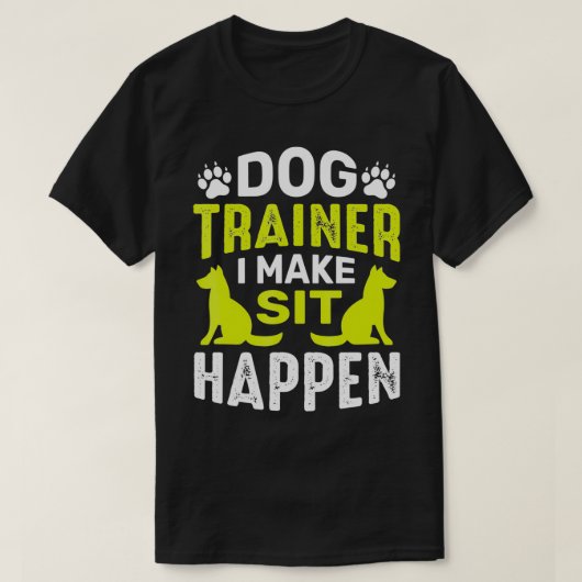 Ik maak SitDog opdrachten Obedience training Funny T-shirt (Design voorkant)