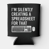 Ik maak stilletjes een spreadsheet Actuaris Grappi Blikjeskoeler (Voorkant)
