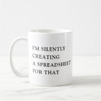 Ik maak stilletjes een spreadsheet voor dat grappi