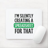 Ik maak stilletjes een spreadsheet voor die Mous Muismat (Met muis)