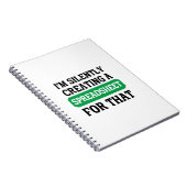 Ik maak stilletjes een spreadsheet voor die Nota Notitieboek (Rechterzijde)