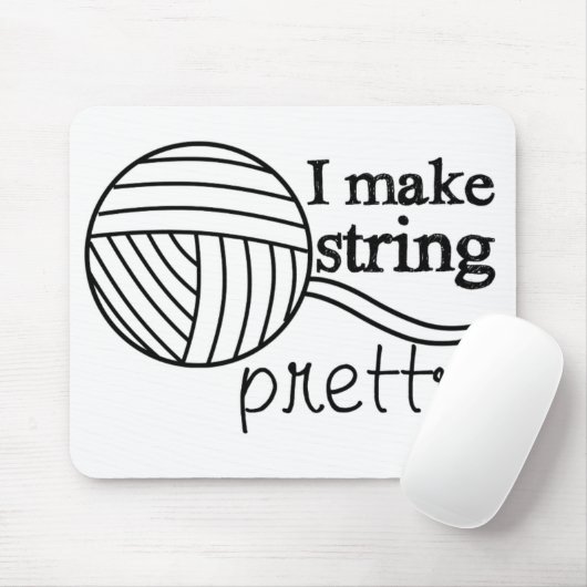 Ik maak String  ・ Knit Crochet Yarn Crafts Muismat (Met muis)