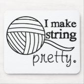 Ik maak String  ・ Knit Crochet Yarn Crafts Muismat (Voorkant)