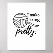 Ik maak String Yarn & Craft Room Poster (Voorkant)