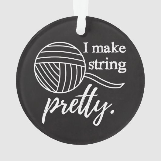 Ik maak String  Yarn + Crafts Chalkboard Ornament (achterkant)