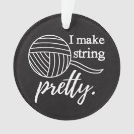 Ik maak String  Yarn + Crafts Chalkboard Ornament