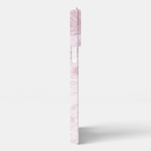 Ik maak  tekenreeksroze marmer iPhone hoesje (Rechterkant)