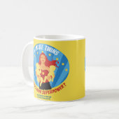 Ik maak tweelingen - Wat is jouw Superpower? Koffiemok (Voorkant links)