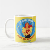 Ik maak tweelingen - Wat is jouw Superpower? Koffiemok (Links)