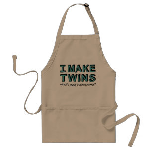 IK MAAK TWINS, wat is je supermacht? Standaard Schort
