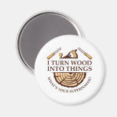 Ik maak van hout dingen magneet (Voorkant / Achterkant)