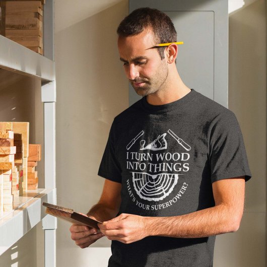 Ik maak van hout dingen t-shirt