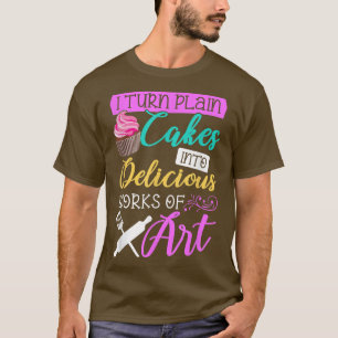 Ik maak van koekjes een kunstbank t-shirt
