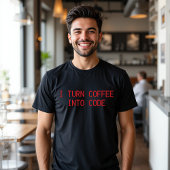Ik maak van koffie de code T-Shirt Funny Food
