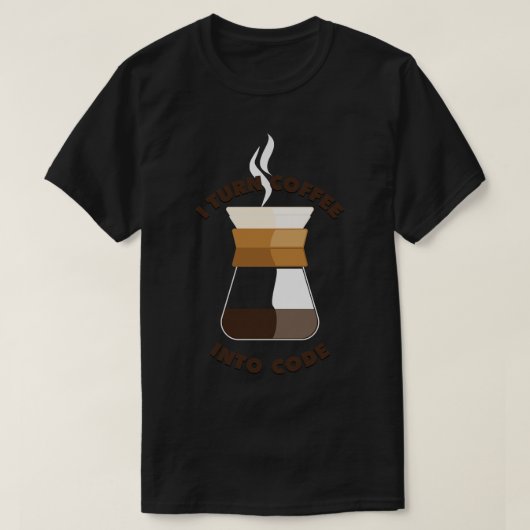 Ik maak van koffie een code t-shirt (Design voorkant)