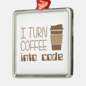 Ik maak van koffie een programmeercode metalen ornament (Links)