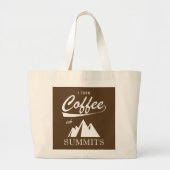Ik maak van koffie topontmoetingen grote tote bag (Voorkant)