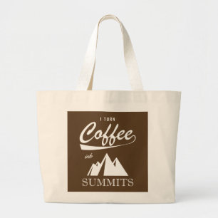 Ik maak van koffie topontmoetingen grote tote bag