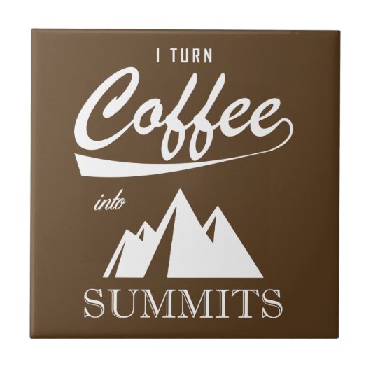 Ik maak van koffie topontmoetingen tegeltje (Voorkant)