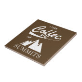 Ik maak van koffie topontmoetingen tegeltje (Zijkant)