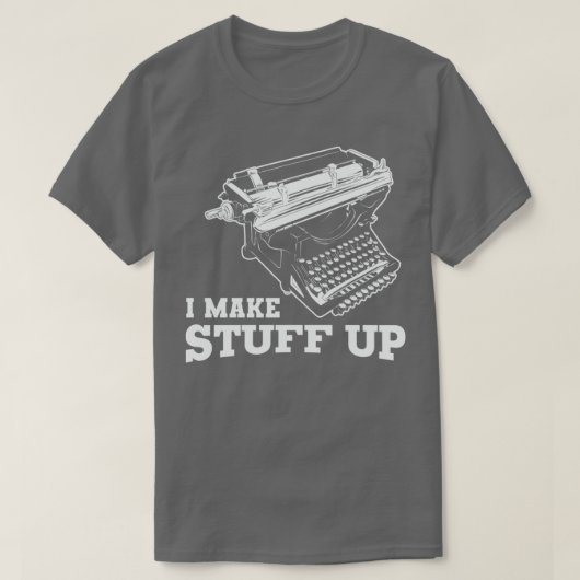 Ik maak Vintage schrijfmachine T-shirt (Design voorkant)