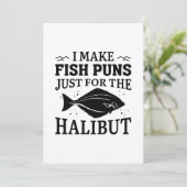 Ik maak vispuns alleen voor de heilbot bedankkaart (Staand voorkant)