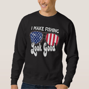 Ik Maak Vissen Erog Uit American Fishing Vlag Trui