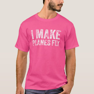 Ik maak vliegtuigen vliegen grappig piloot & lucht t-shirt