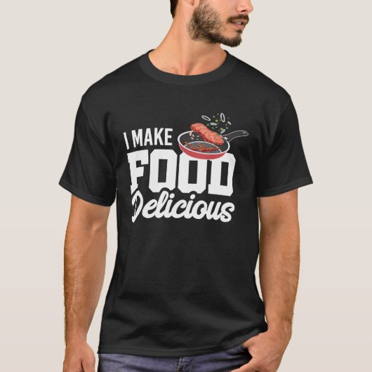 Ik maak voedsel heerlijk grappig Hobby Cook Restau T-shirt (Voorkant)