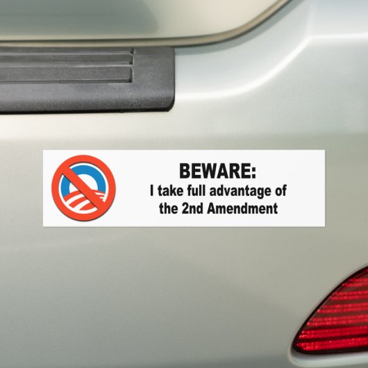 Ik maak volledig gebruik van het tweede amendement bumpersticker (Op auto)
