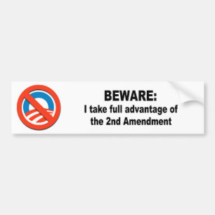 Ik maak volledig gebruik van het tweede amendement bumpersticker