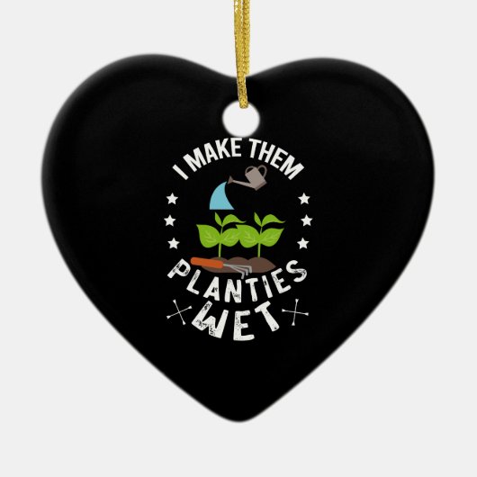 Ik maak ze planten nat Gardener Gift Keramisch Ornament (Voorkant)