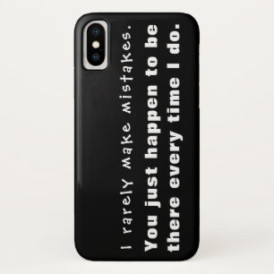 Ik maak zelden fouten, jij bent er toevallig... Case-Mate iPhone case