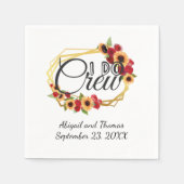 Ik maak zonnebloempjes Rozen Weddenschappen Servet (Voorkant)