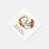 Ik maak zonnebloempjes Rozen Weddenschappen Servet (Hoek)